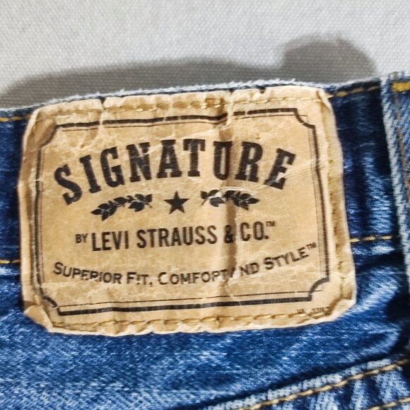 Signature by Levi Strauss jeans men's W31/L30 medium washed denim blue Regular - Picture 5 of 14